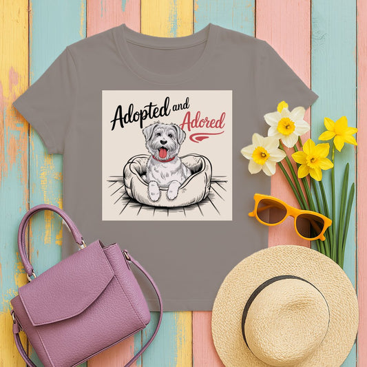 Adopted and Adored Dog Graphic Tee shirt product type