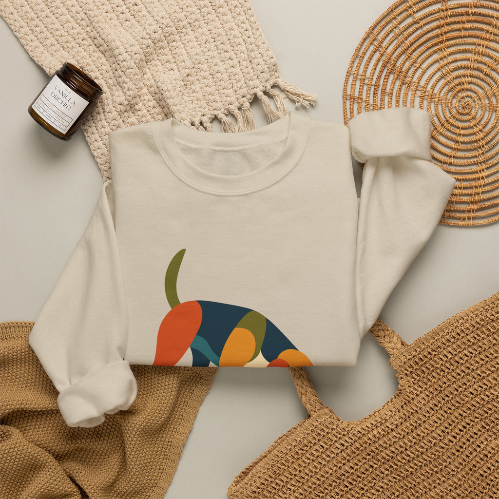 Feral Little Creature Sniffing Beagle Sweatshirt