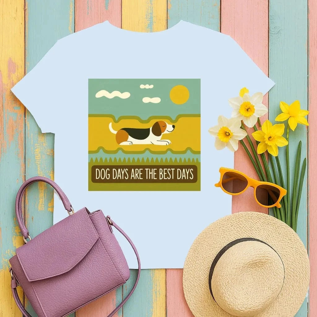 Dog Days Are The Best Days Beagle T-Shirt T-shirt