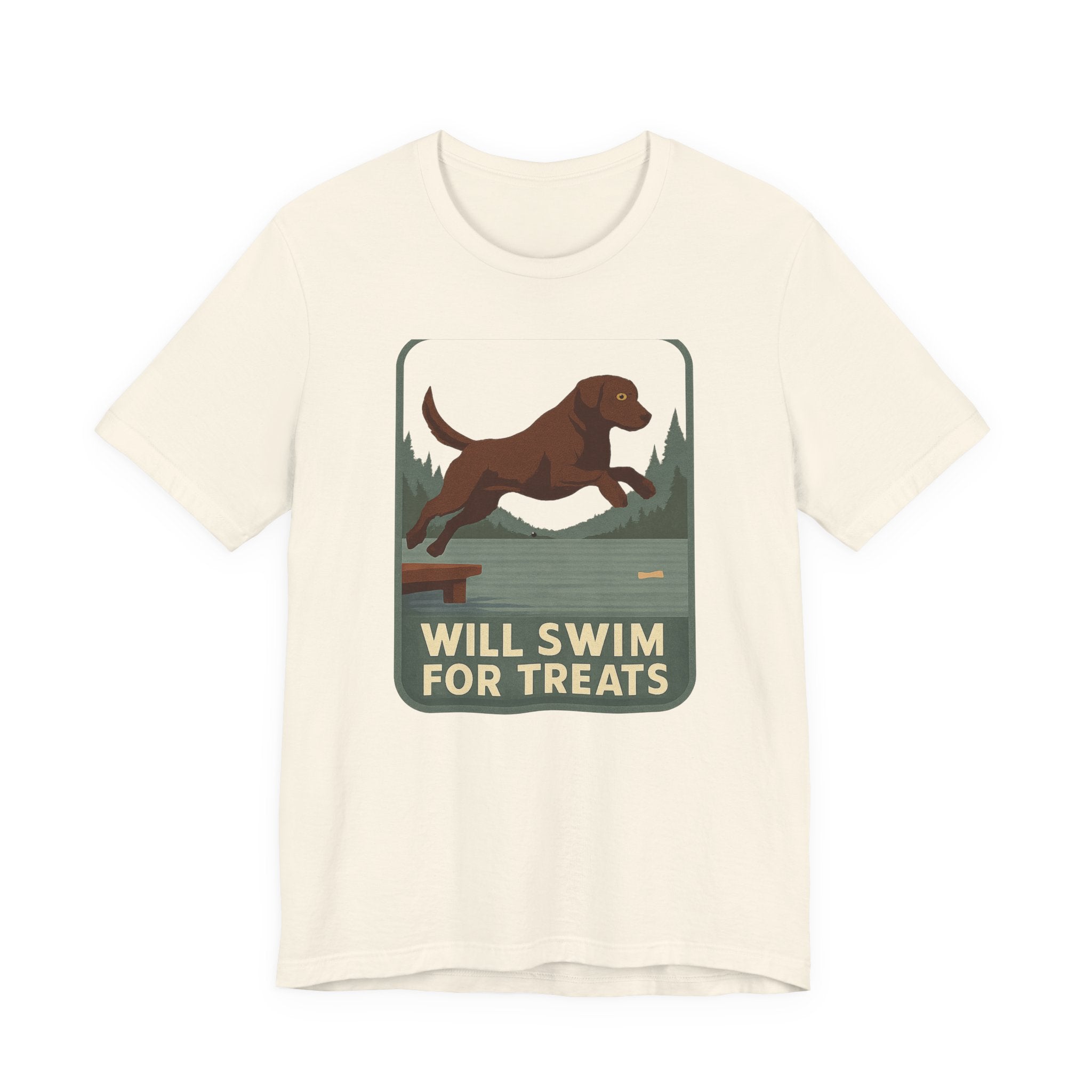 Chocolate Lab Will Swim for Treats Tee