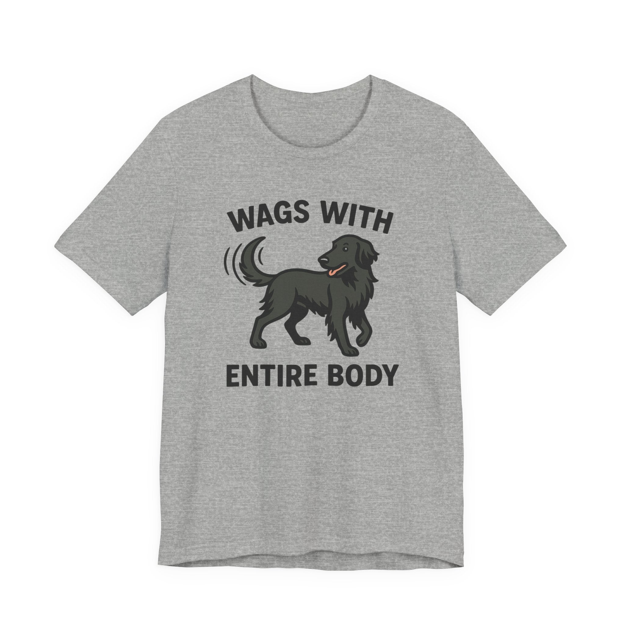 Flat-Coat Wags With Entire Body Tee
