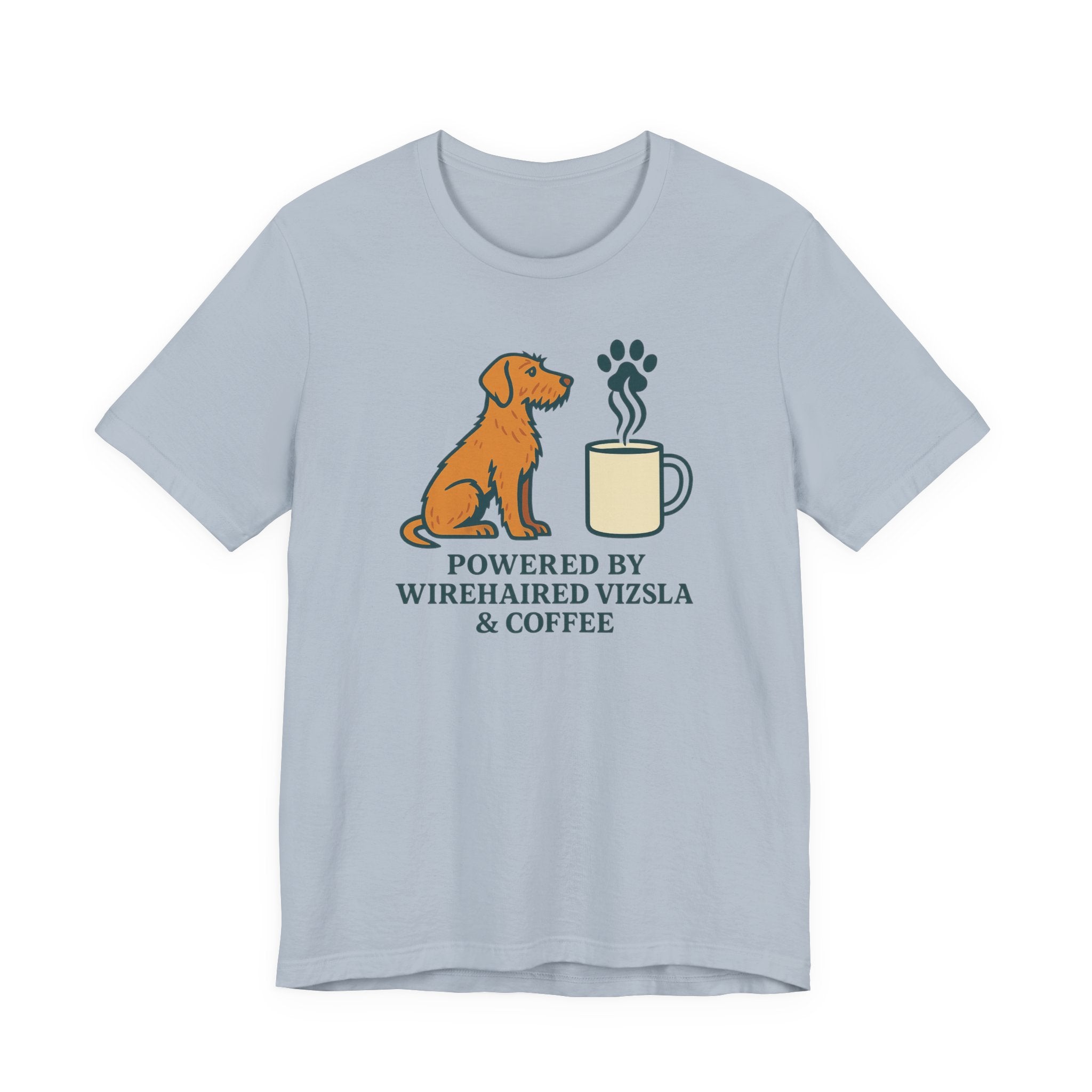 Powered by Wirehaired Vizsla & Coffee Tee