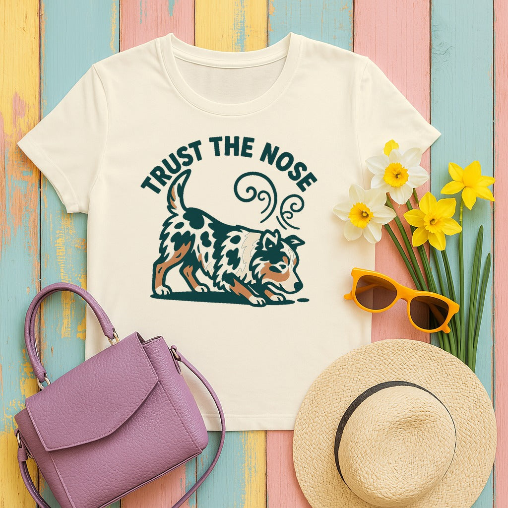 Trust The Nose Aussie T-Shirt in Natural