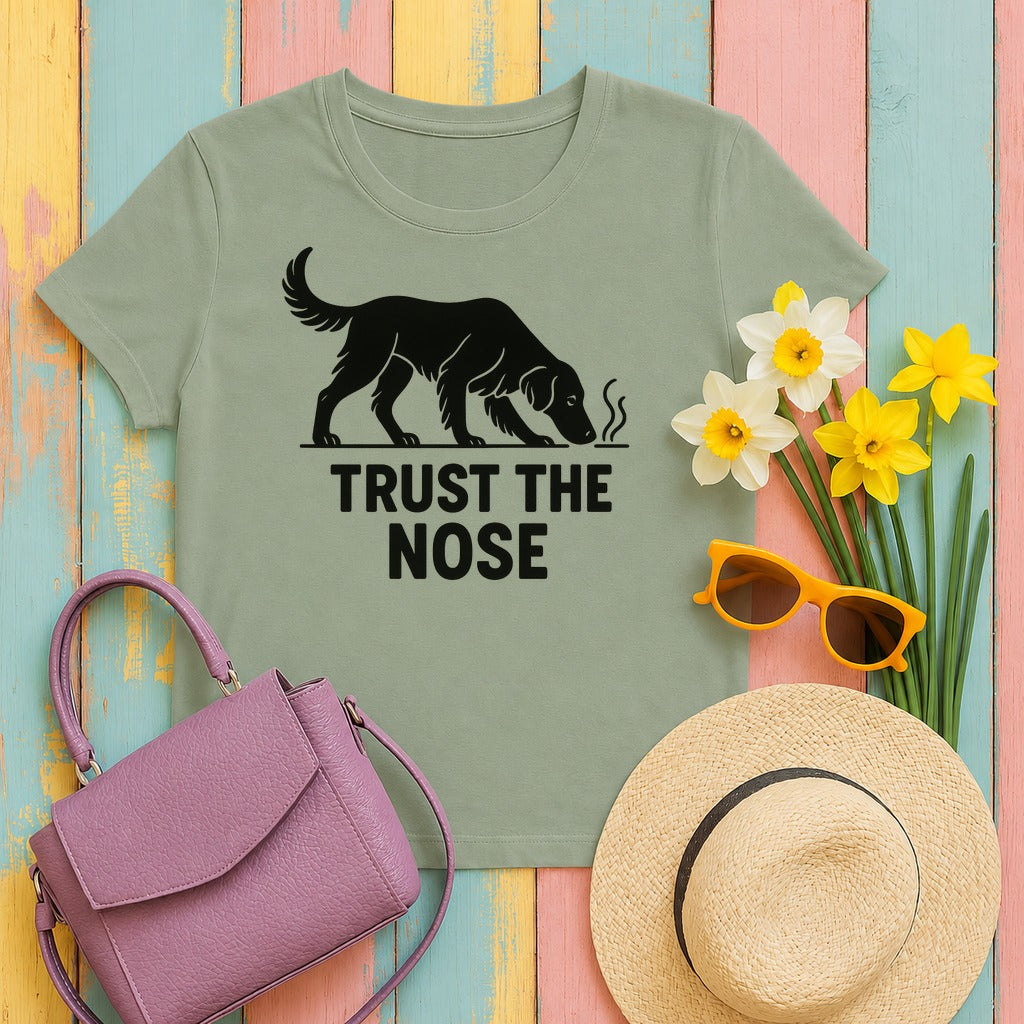 Flat-Coat Trust the Nose Tee in Sage