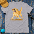I Heard Cheese Yellow Lab T-Shirt in Athletic Heather