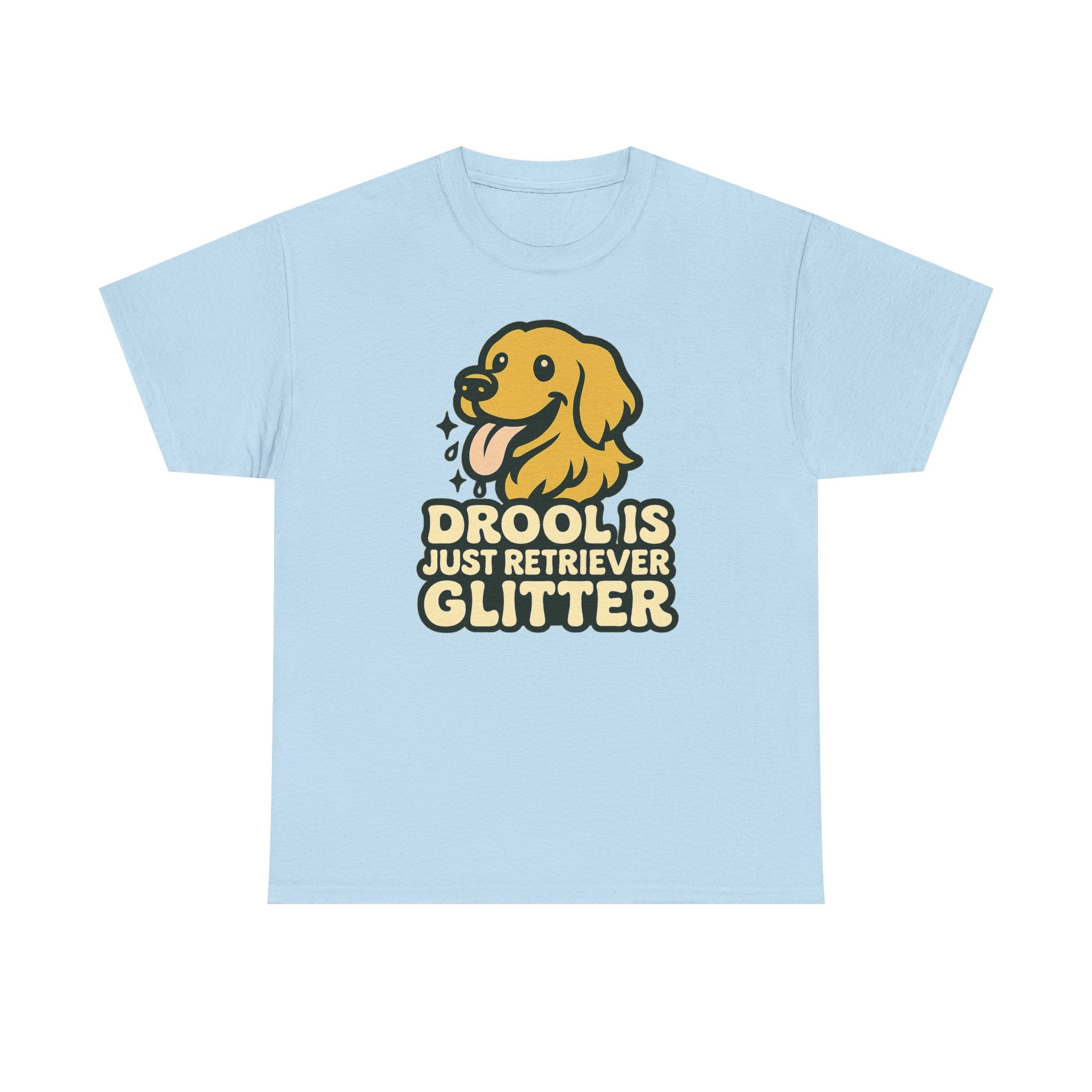 Drool Is Just Retriever Glitter T-Shirt