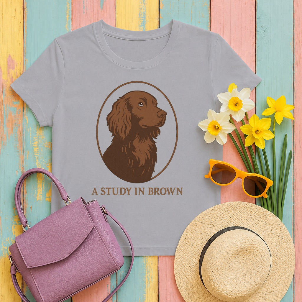 Boykin Spaniel A Study in Brown T-shirt in Athletic Heather