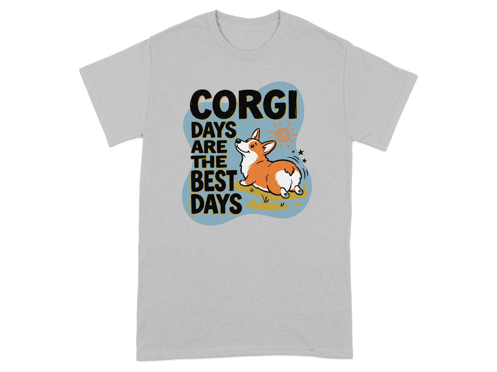 T-shirt with corgi and text "Corgi Days Are The Best Days".