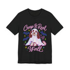 English Springer Spaniel Creep It Real Y'all t-shirt in Black, front view