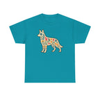 Floral German Shepherd T-Shirt