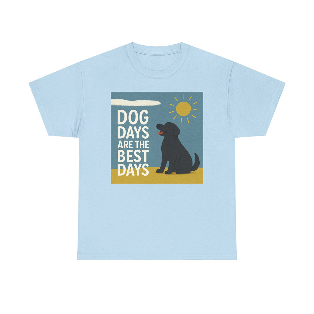 Dog Days Are The Best Days Black Lab T-Shirt