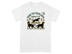 T-shirt graphic with three Gordon Setters and "FROM THE HIGHLANDS" text.