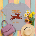 Irish Setter Welcome Committee of One T-shirt in Athletic Heather