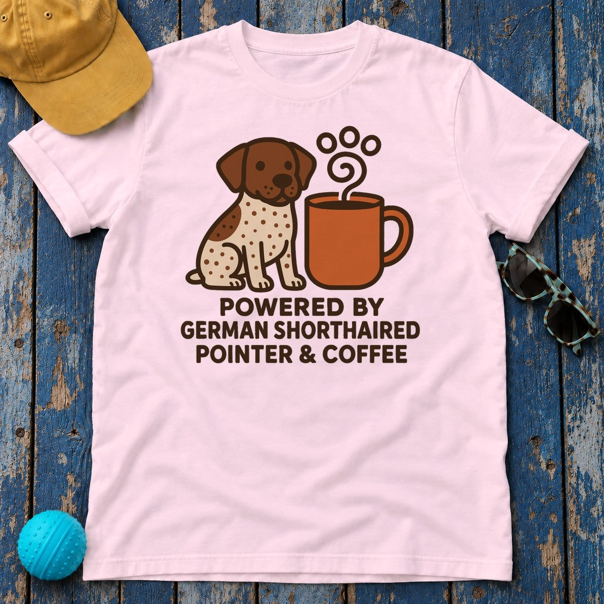 GSP Coffee Ritual Graphic T-Shirt in Light Pink