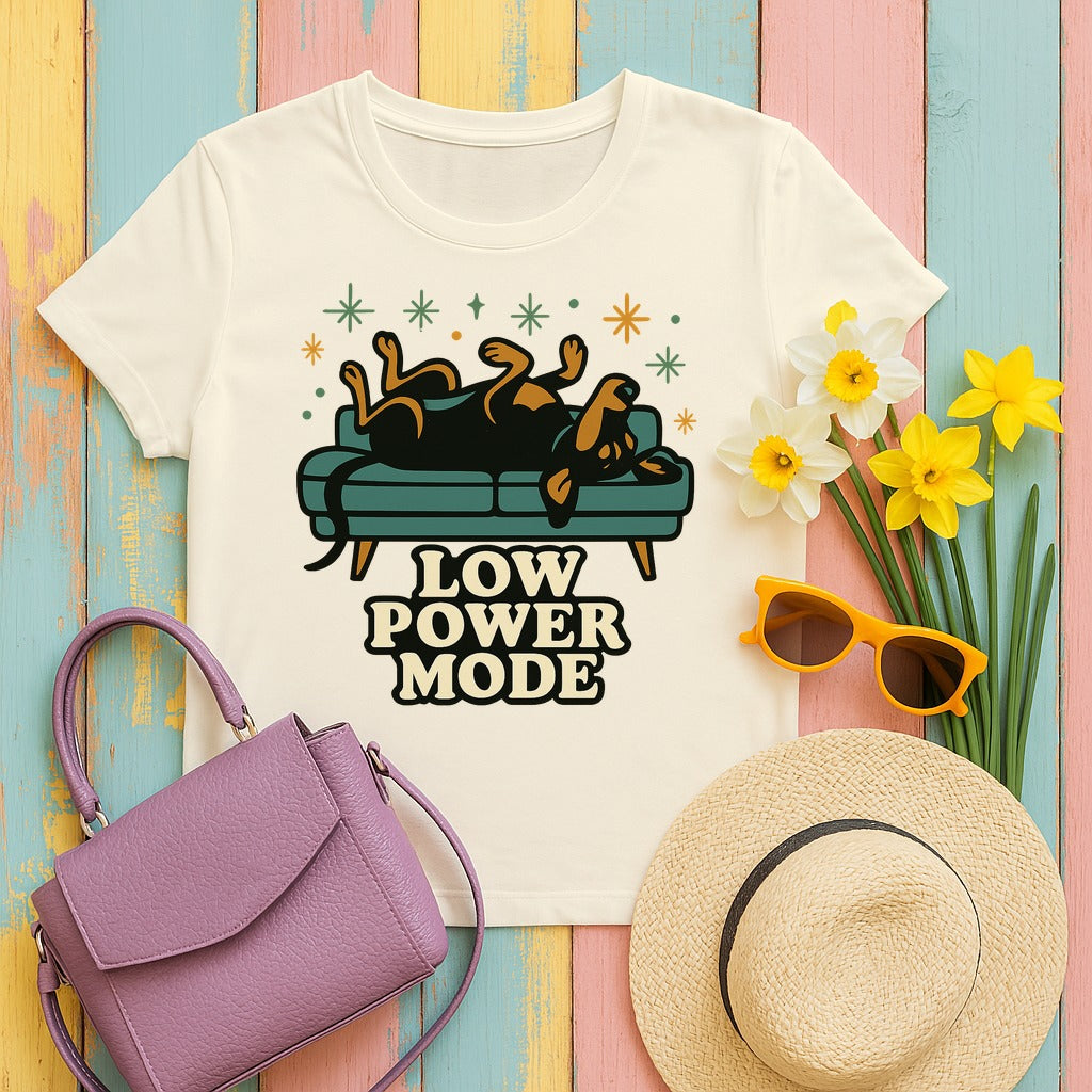 Doberman Low Power Mode Tee in Natural