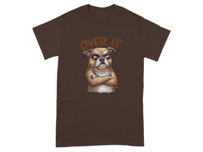 Over It Grumpy Bulldog Graphic T-shirt product