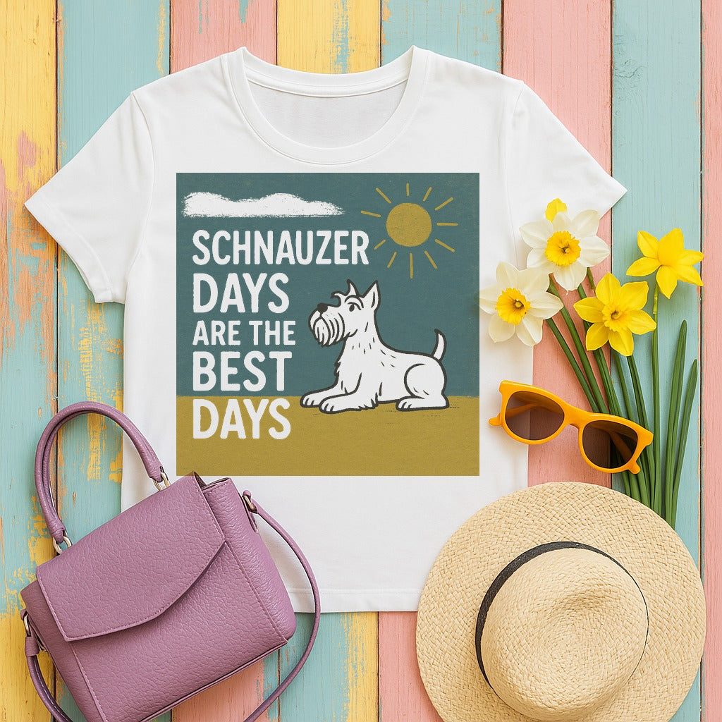 Best Schnauzer Days Graphic t-shirt
