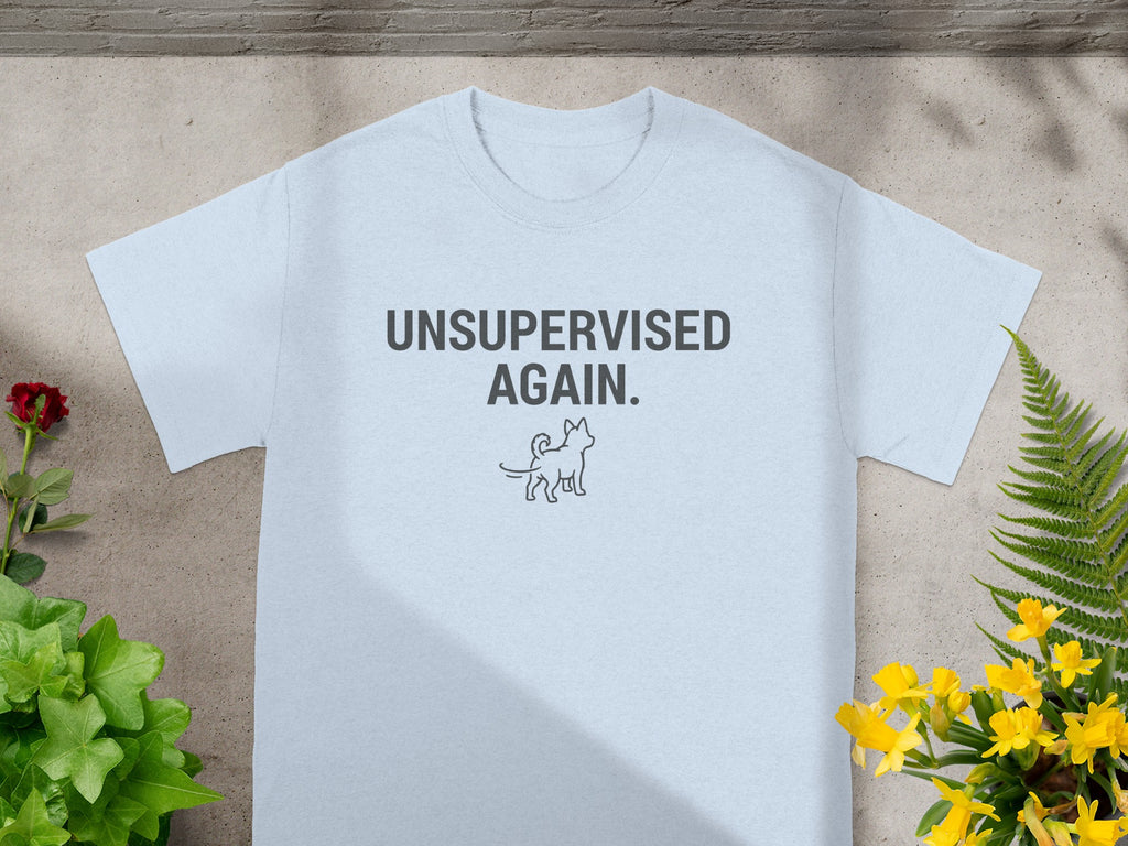 Unsupervised Again Funny Graphic Short Sleeve T-Shirt