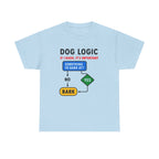 Dog Logic If I Bark Its Important Funny Flowchart T-Shirt