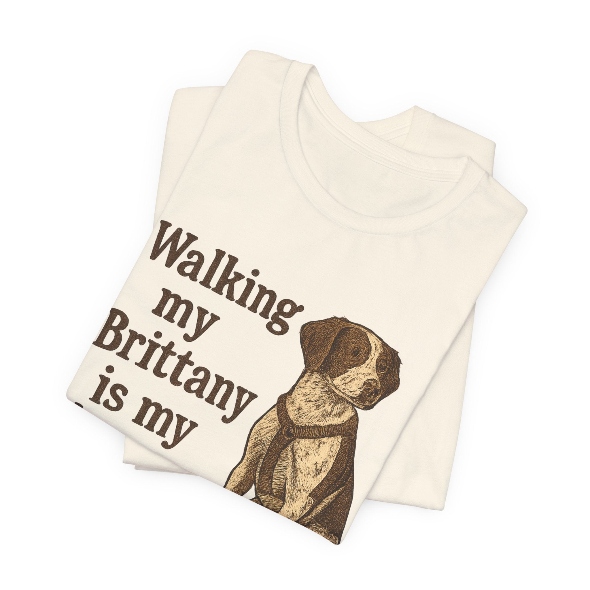 Walking My Brittany Is My Therapy Tee