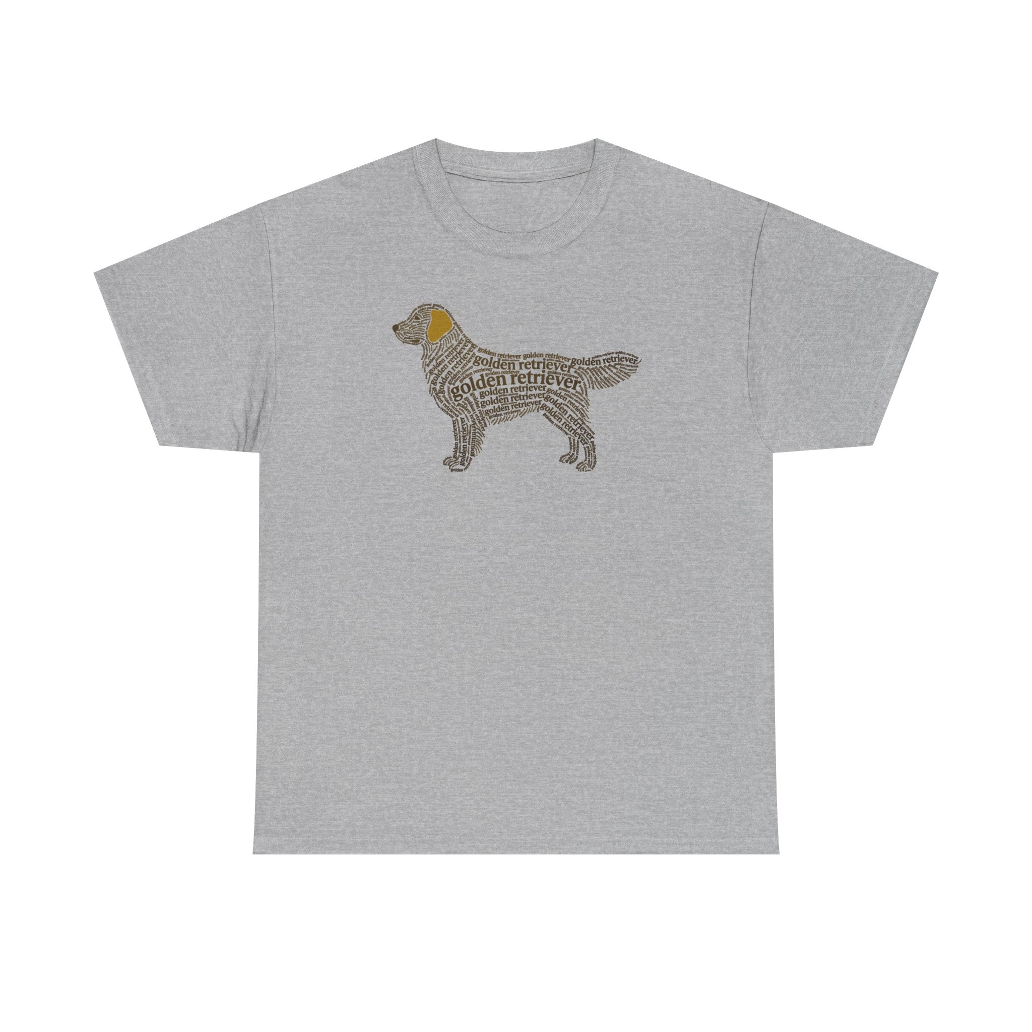 Golden Retriever Typographic Art T-Shirt