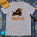 Big Bark Little Body Dachshund T-Shirt in Athletic Heather