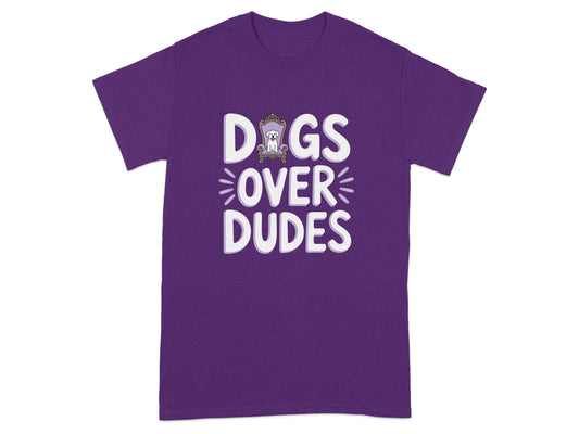 Dogs Over Dudes Graphic Funny T-Shirt product