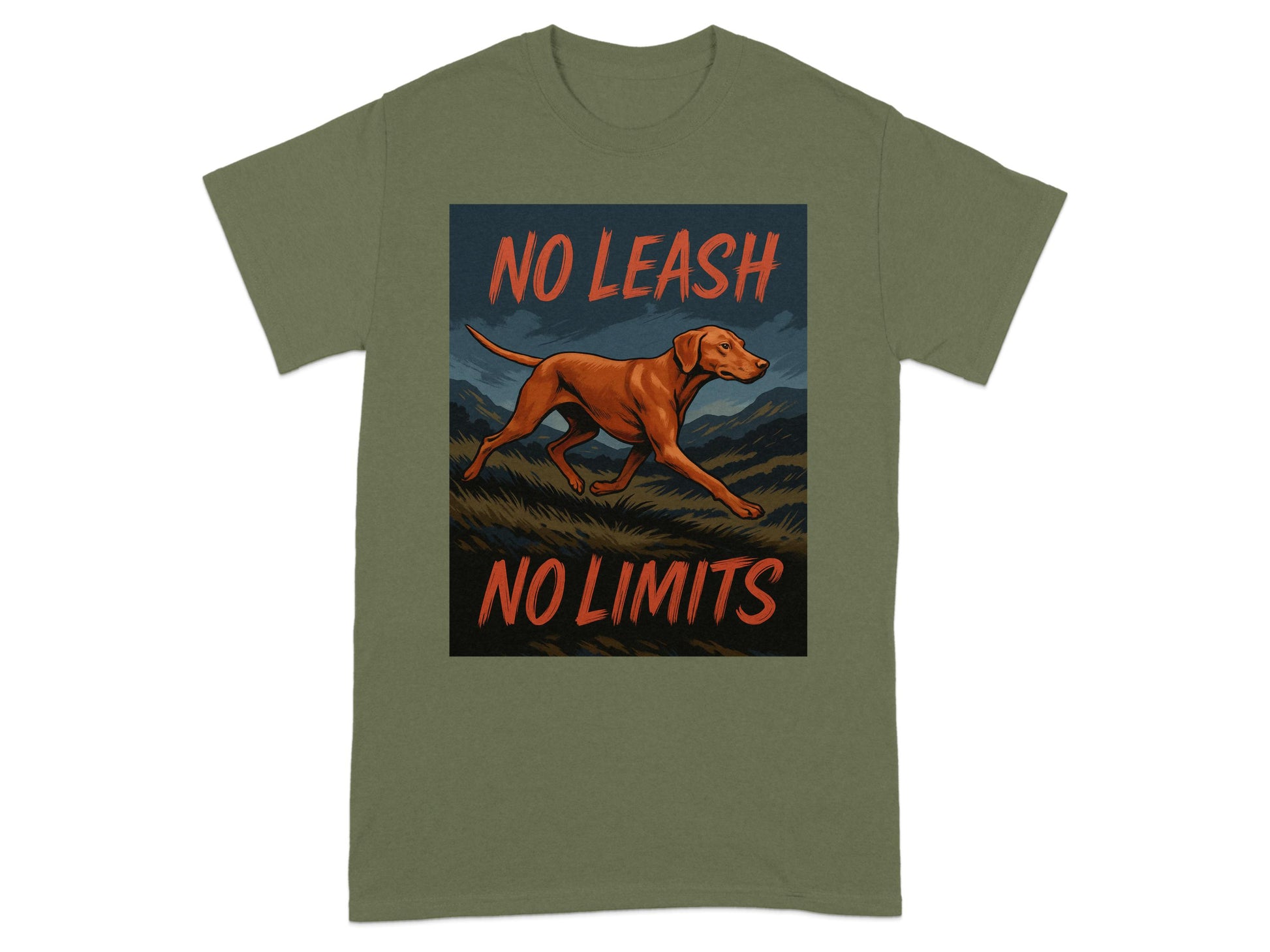 No Leash No Limits Graphic Dog T-Shirt product type