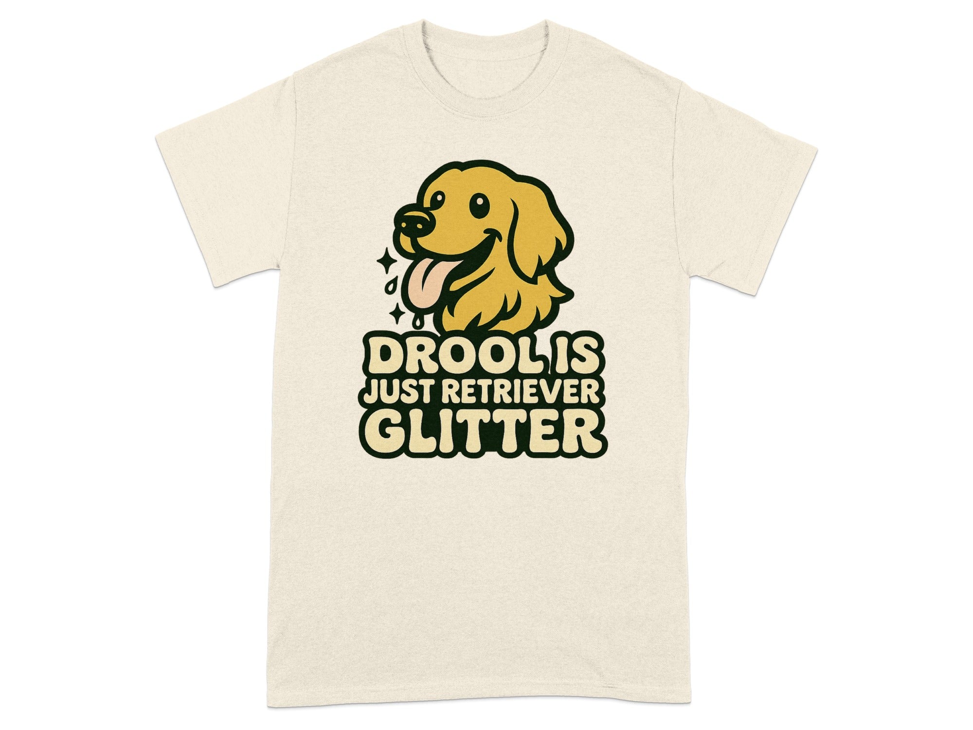 Drool Is Just Retriever Glitter Funny Dog Lover Shirt