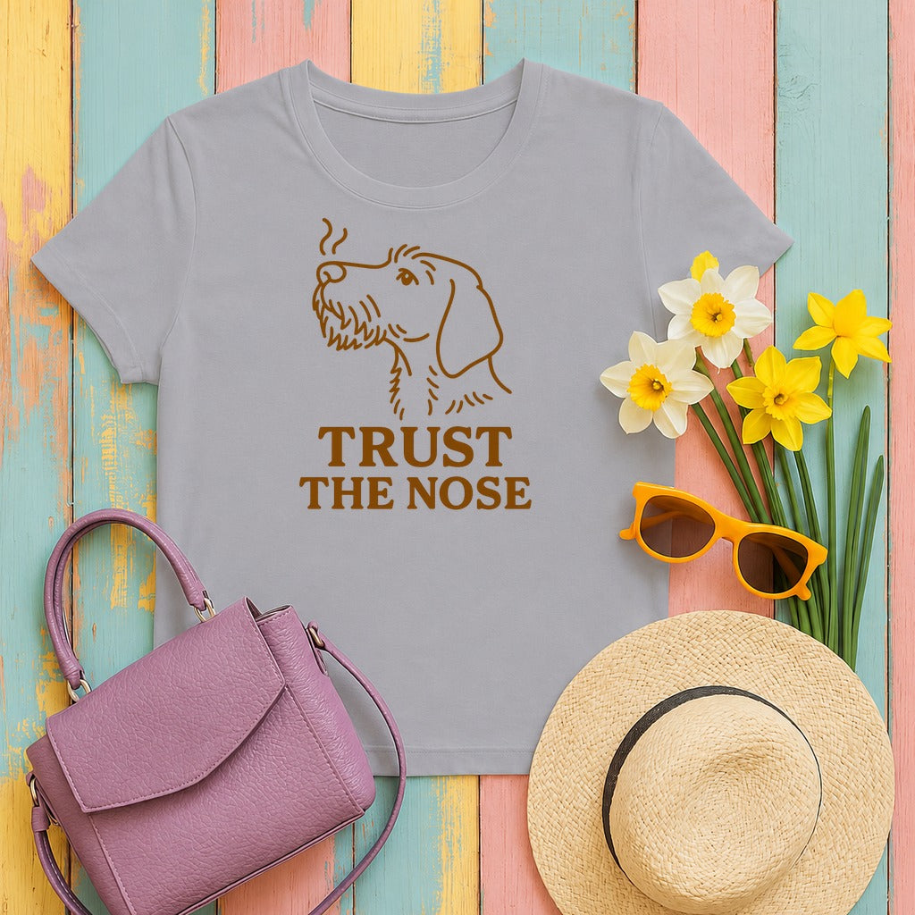 Wirehaired Vizsla Trust the Nose Tee in Athletic Heather