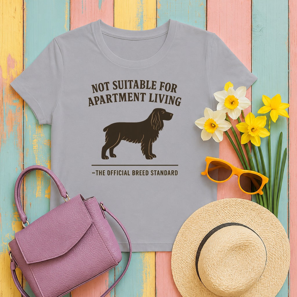 Field Spaniel Not Suitable For Apartment Living Tee in Athletic Heather