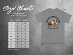Gildan 5000 size chart for a German Shorthaired Pointer t-shirt.