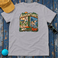 Adventure Wait Is That Rain Greyhound T-Shirt in Athletic Heather - flat lay