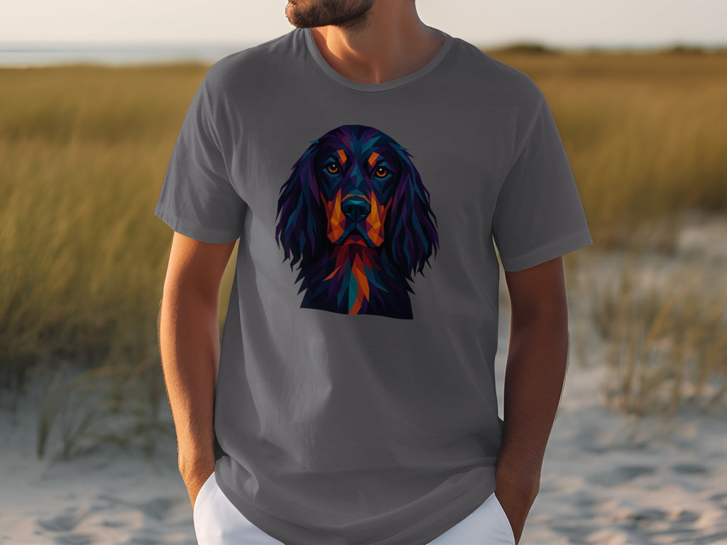 Colorful Dog Print Shirt for Dog Lovers