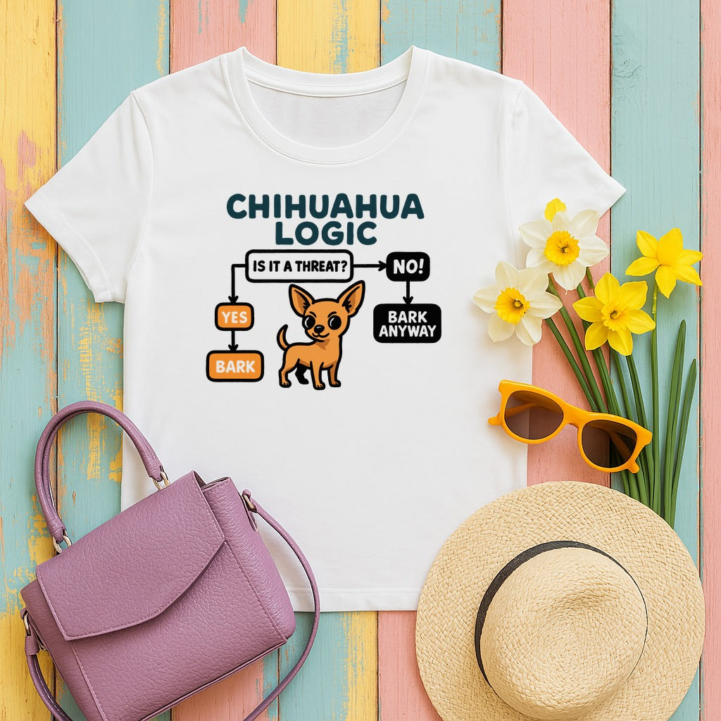 The Chihuahua Logic Premium T-Shirt in White