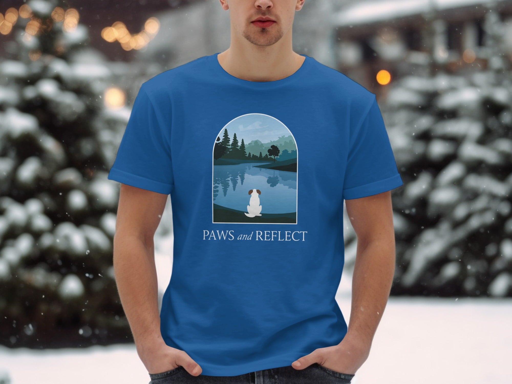 Paws and Reflect Graphic Tee Shirt Ideal for Casual Outfits