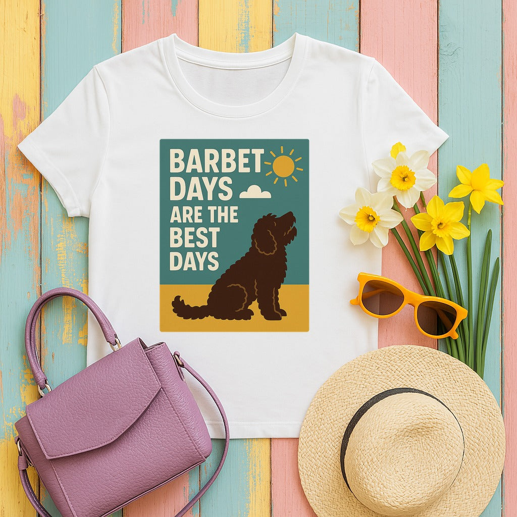 Barbet Days Are the Best Days Tee in White
