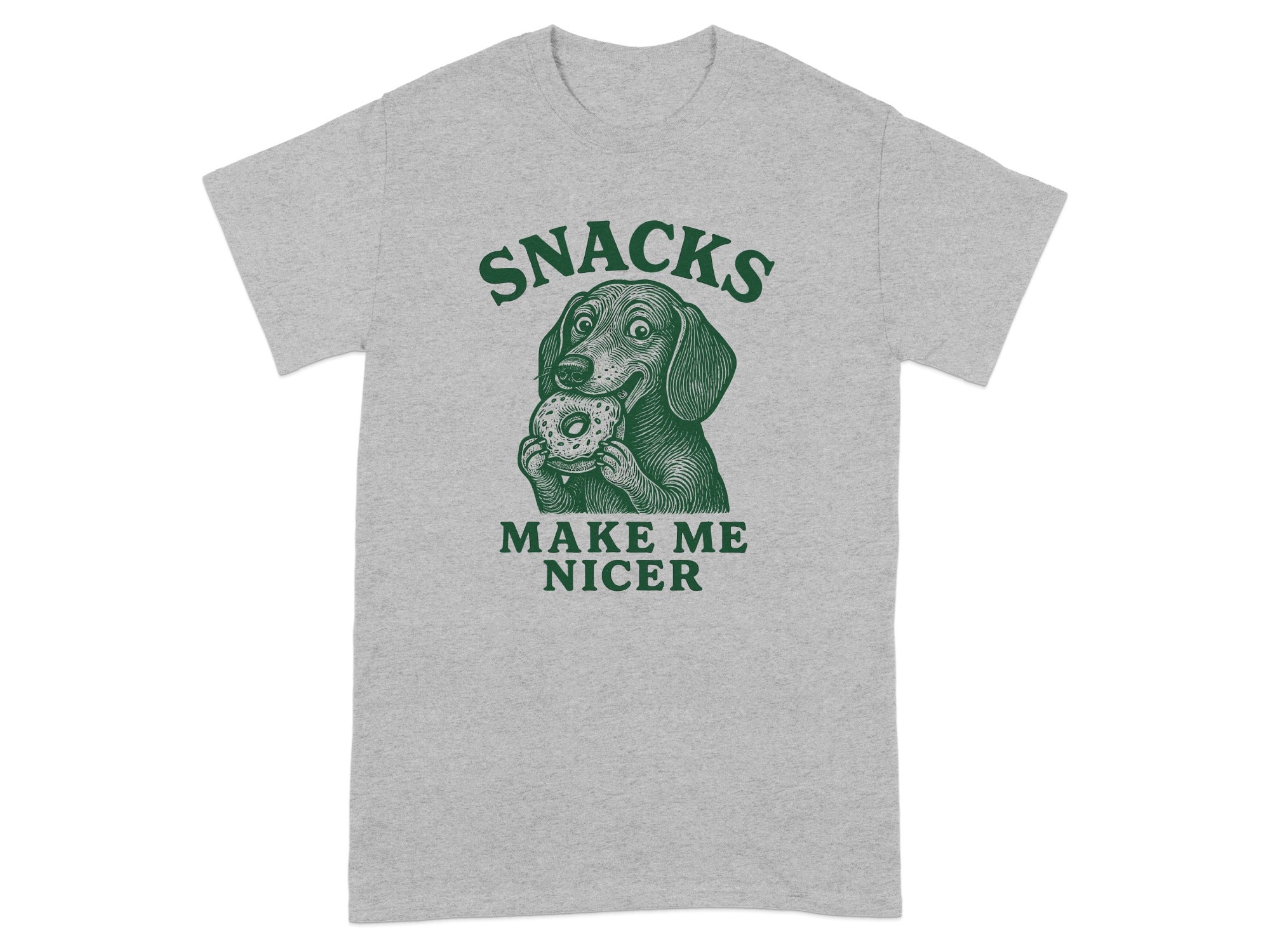 Snacks Make Me Nicer Graphic T-Shirt Product
