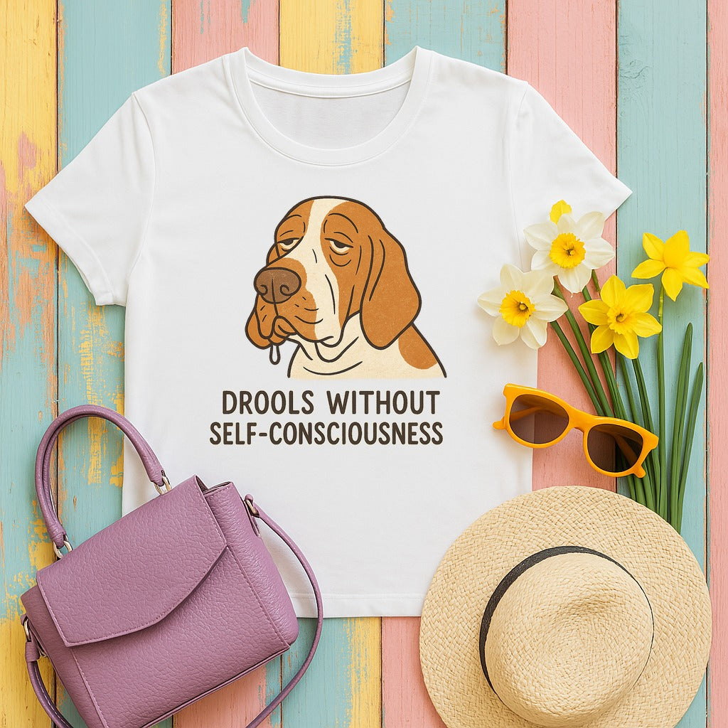 Bracco Italiano Drools Without Shame Tee in White