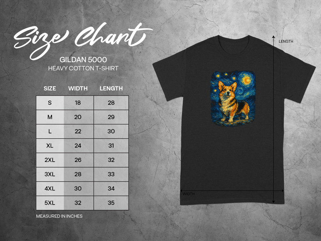 Cute Corgi Under Starry Sky Design Shirt