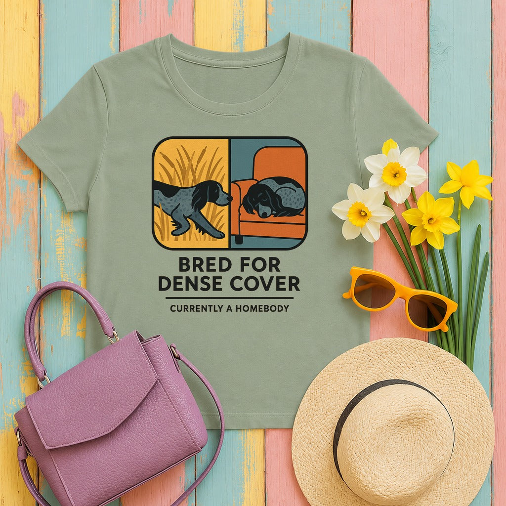 English Cocker Bred for Dense Cover Tee in Sage