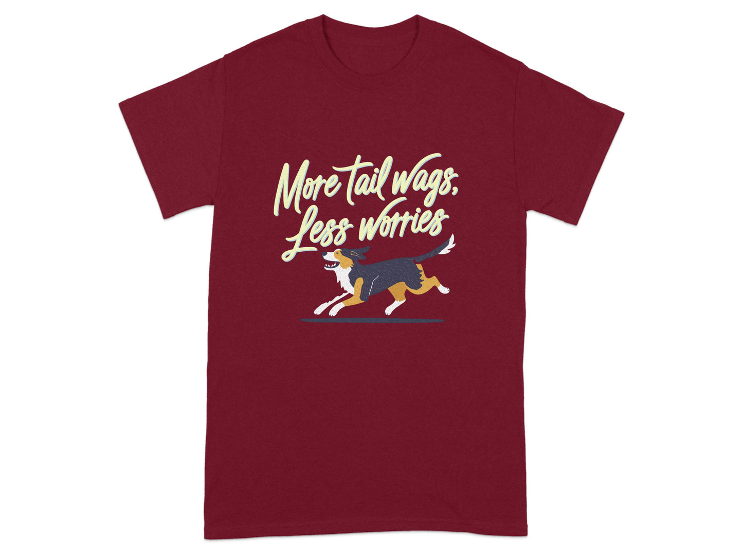 More Tail Wags Less Worries Graphic Tee Shirt product type