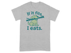 If it fits I eats graphic dog t-shirt cute design