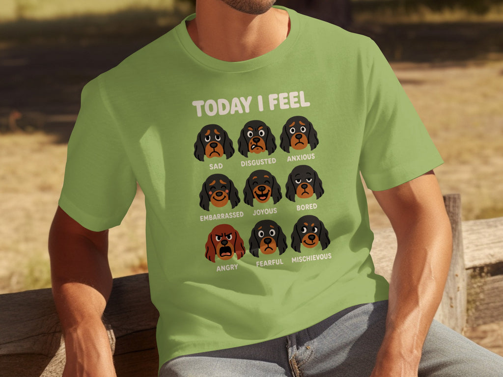 Expressive Emotions Dog Faces Today I Feel T-Shirt