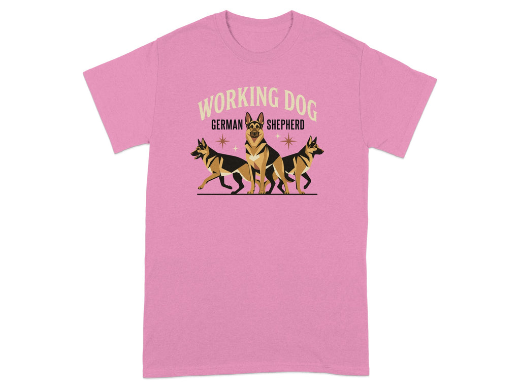 Three German Shepherds with "WORKING DOG GERMAN SHEPHERD" text.