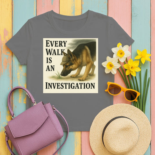 Every Walk Is An Investigation Graphic Shirt product