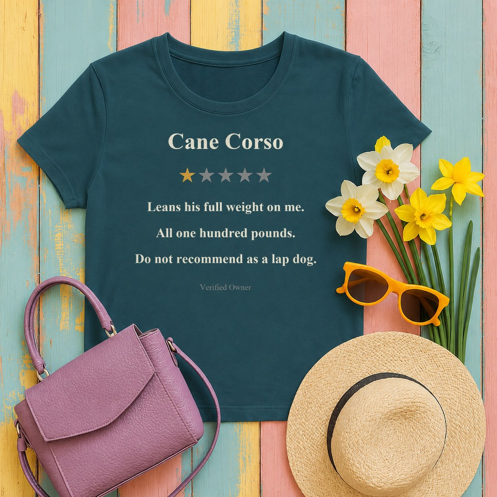 Cane Corso One-Star Review Tee in Heather Deep Teal