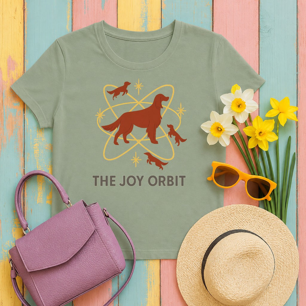 Irish Setter Joy Orbit T-shirt in Sage