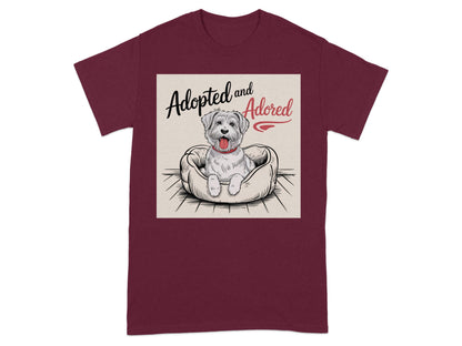 Adopted and Adored Dog Lover Graphic T-shirt product