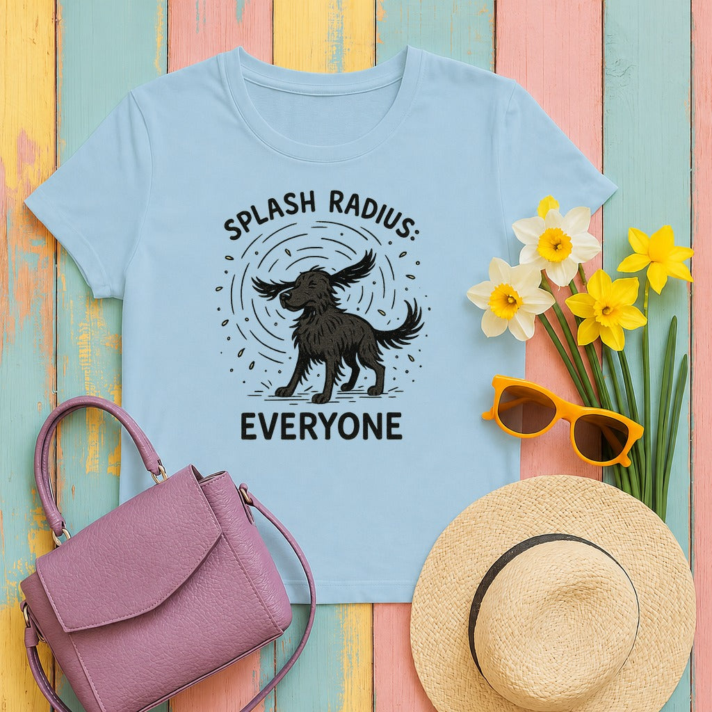 Flat-Coat Splash Radius Everyone Tee in Light Blue